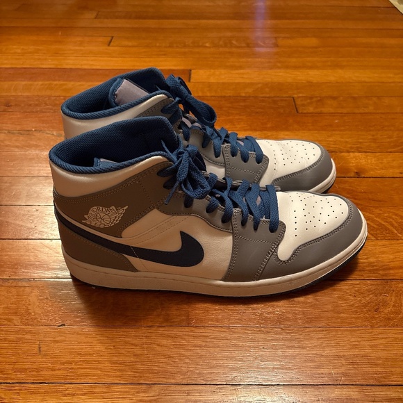 Nike Air Jordan 1 Mid ‘Cement True Blue’ - Picture 9 of 9
